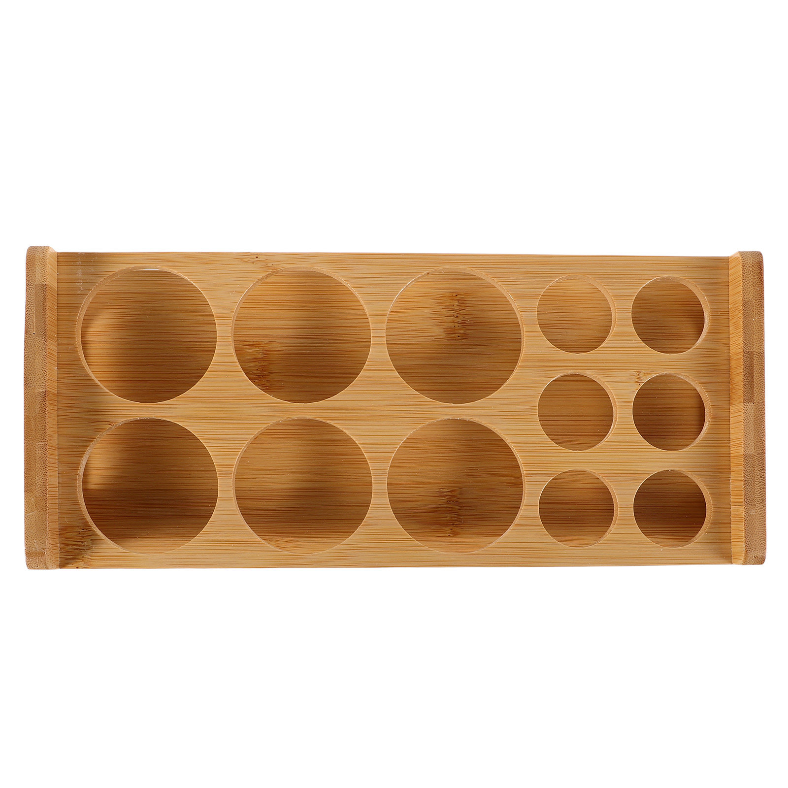 Home Bar Stand - Bamboo Shot Glass Holder Organizer Display