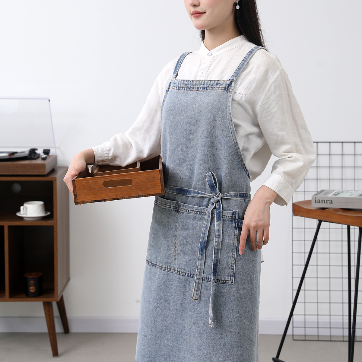 Denim Apron Cotton Korean Canv - Home Barber avis et prix