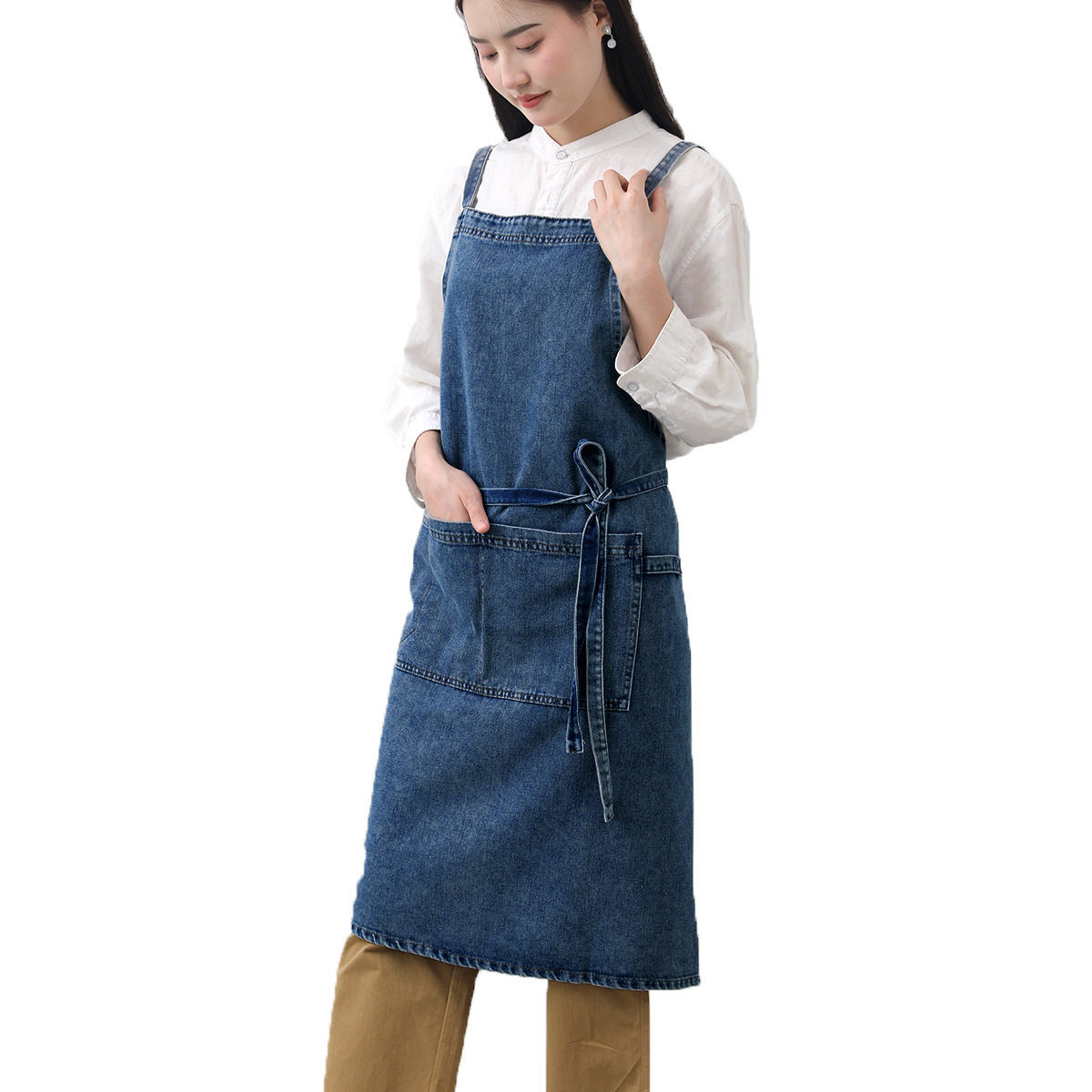 Denim Apron Cotton Korean Canv - Home Barber avis et prix