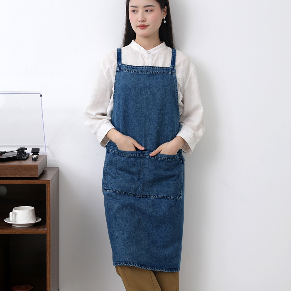 Denim Apron Cotton Korean Canv - Home Barber avis et prix