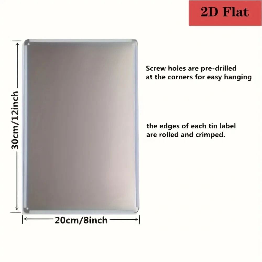 8×12Inch Customizable Metal Pl - Home Bar And Restaurant avis et prix