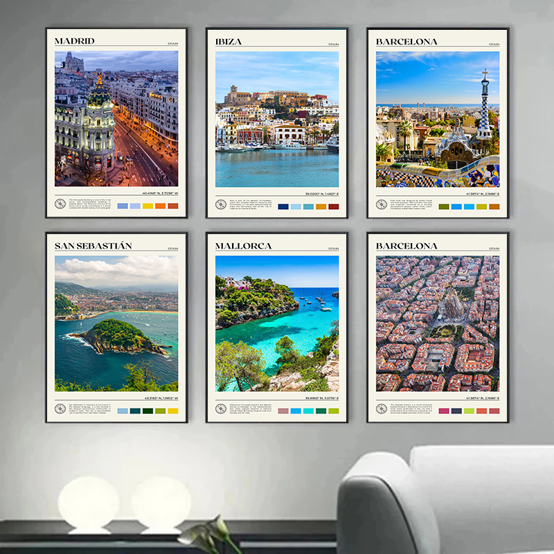 Spain Travel Scenery Poster Se - Home Barcelona avis et prix