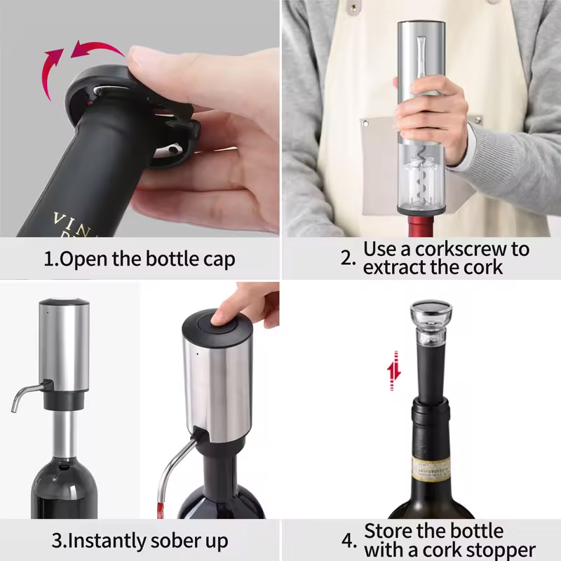 4-in-1 Rechargeable Electric W - Home Bar Set avis et prix