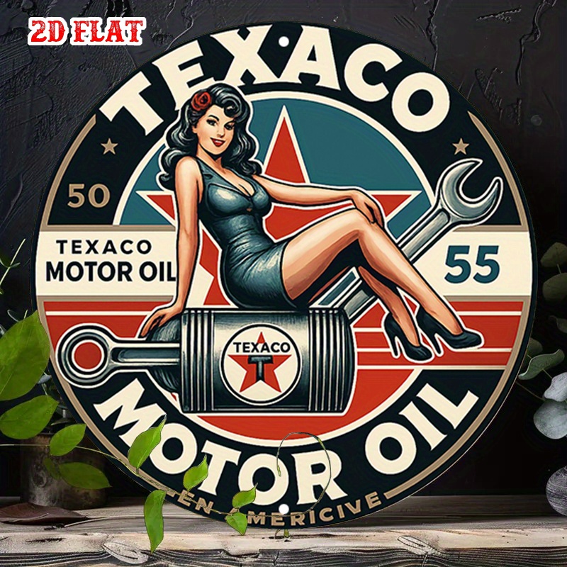 Round Metal Tin Sign Wall Deco - Home Bar Accessories avis et prix