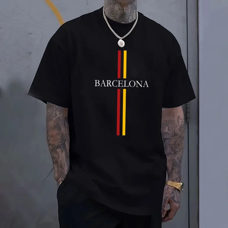 Barcelona Men's Cotton T-shirt - Home Barcelona avis et prix