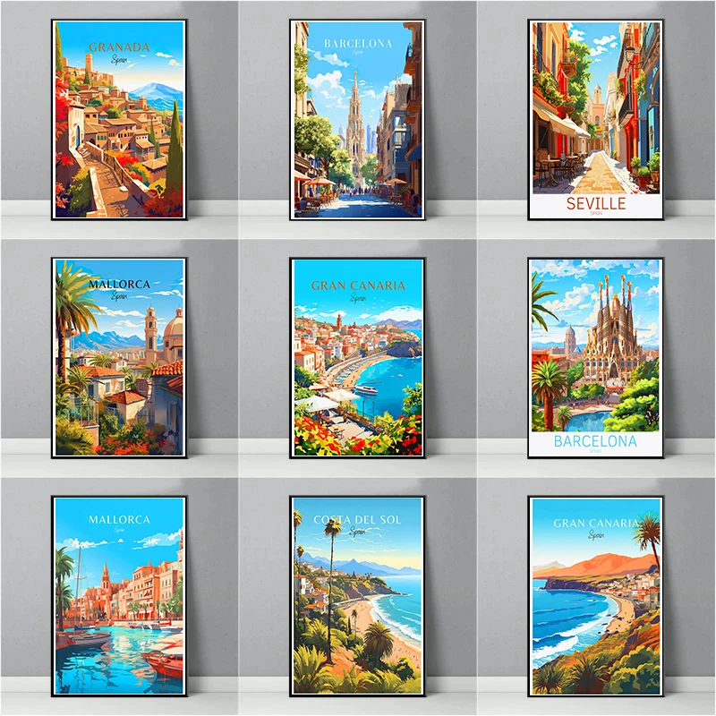 Spain Travel Poster Paris Gran - Home Barcelona avis et prix