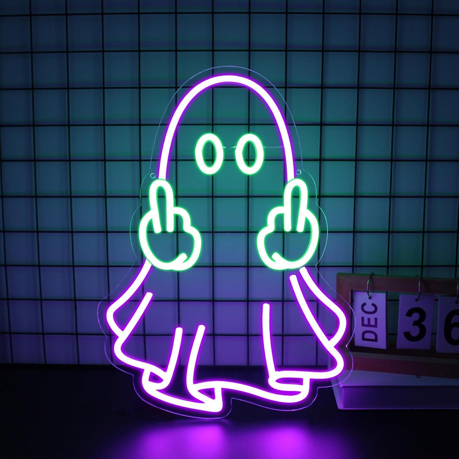 Ghost Neon Sign USB Powered LE - Home Bar Signs avis et prix