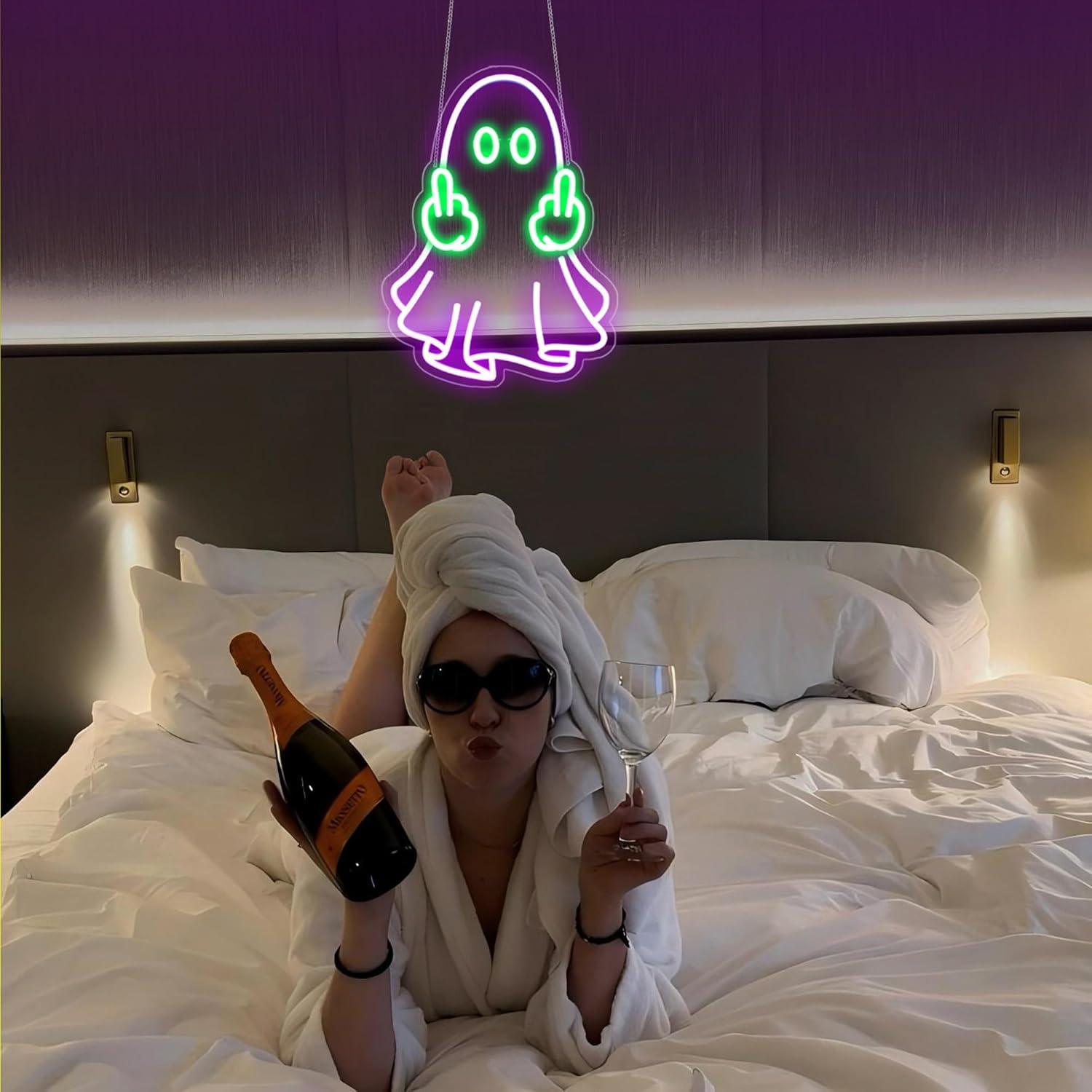 Ghost Neon Sign USB Powered LE - Home Bar Signs avis et prix