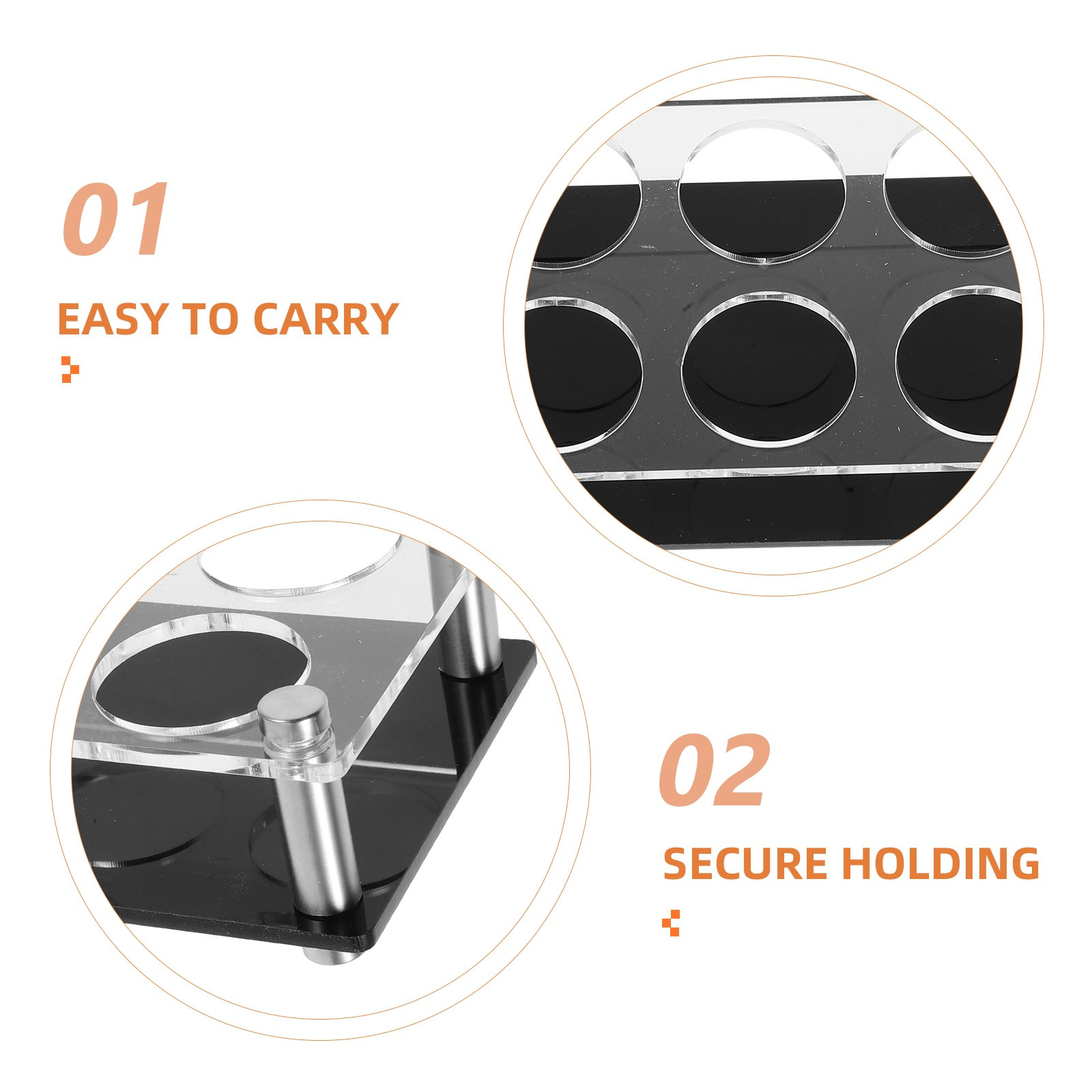 Shot Glass Holder 6 Holes Clea - Home Bar Stand avis et prix