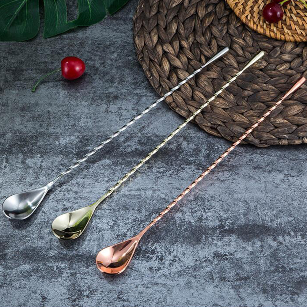 Stainless Steel Bar Spoon Long - Bar Spoon Twisted avis et prix
