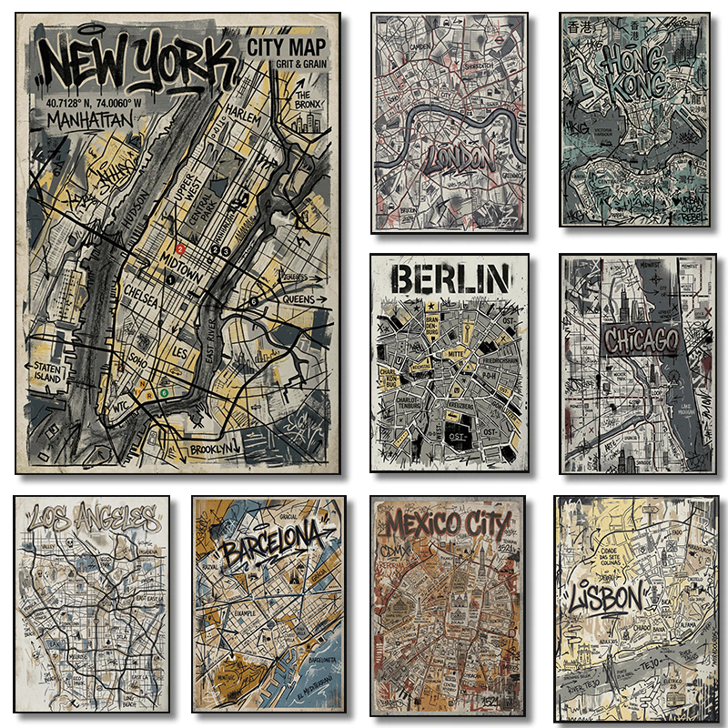 Urban Hand-Drawn Streets Graff - Home Barcelona avis et prix