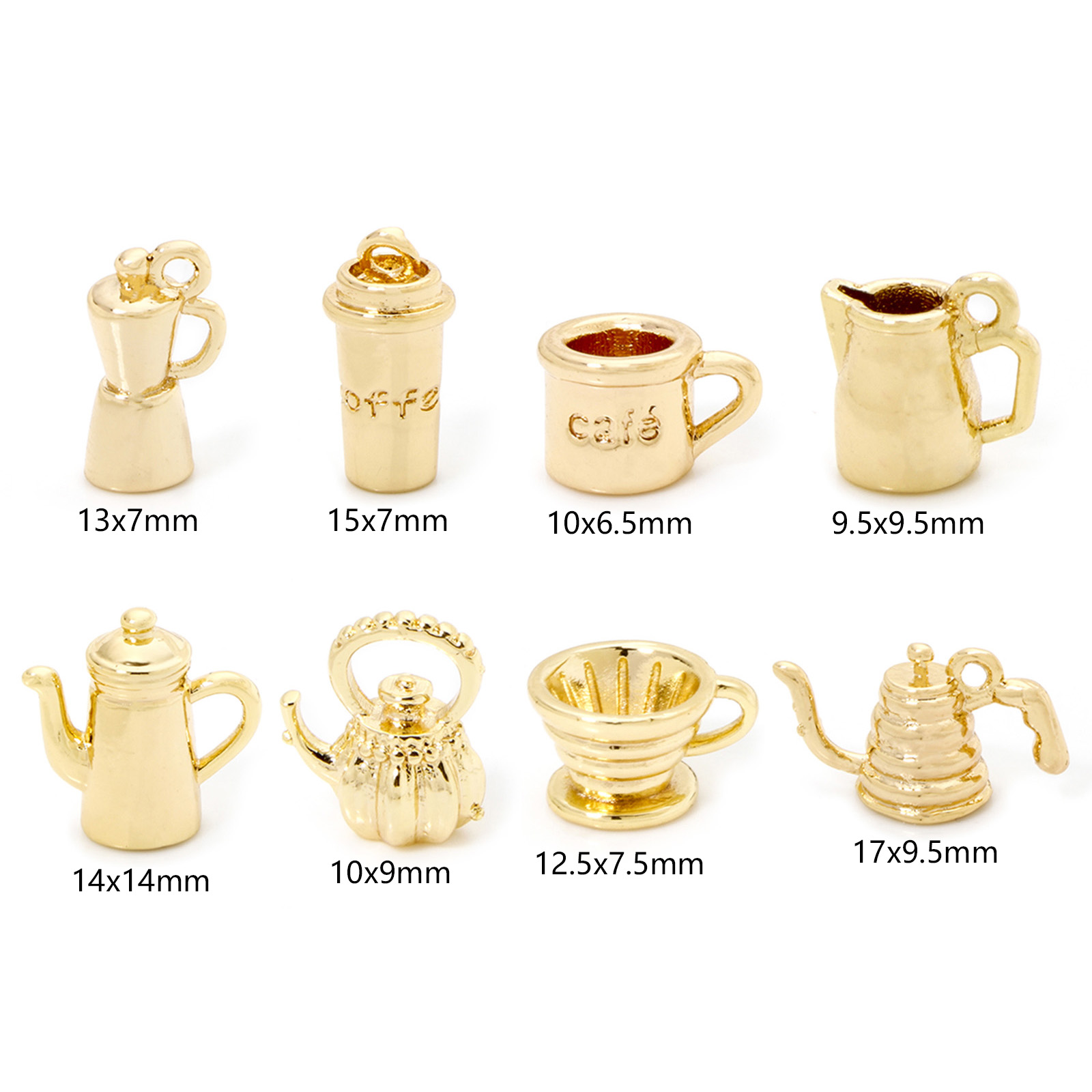 2/5 Piece Brass Charms 18k Gol - Citrus Juicer Bar avis et prix