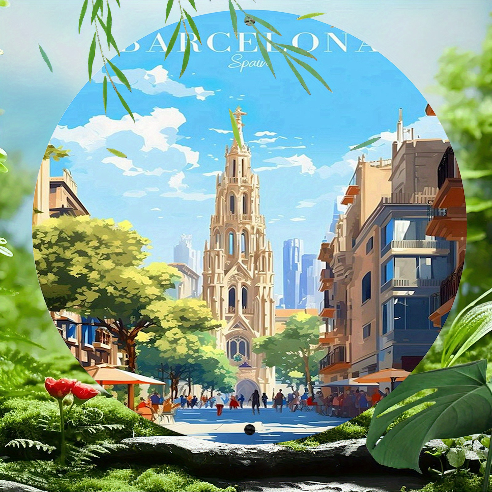 Barcelona Spain Scenic Illustr - Home Barcelona avis et prix