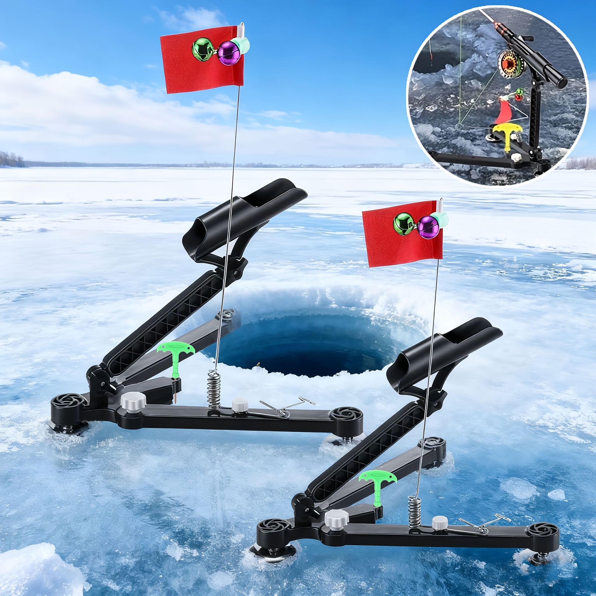 Foldable Ice Fishing Rod Holde - Ice Pick Pick avis et prix
