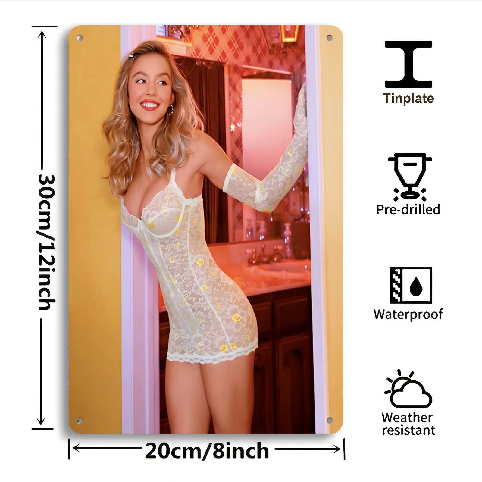 Sydney Sweeney Euphoria Metal  - Home Bar Sydney avis et prix