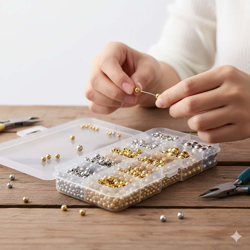 950PCS CCB 3/4/6/8/10MM Gold S - Bar Cart Gold avis et prix