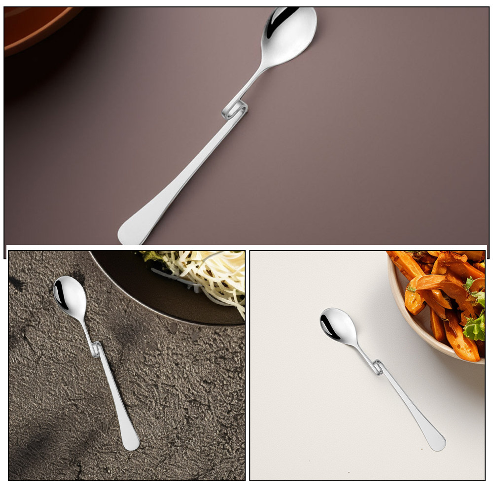 6Pcs Stainless Steel S Shape H - Bar Spoon Twisted avis et prix