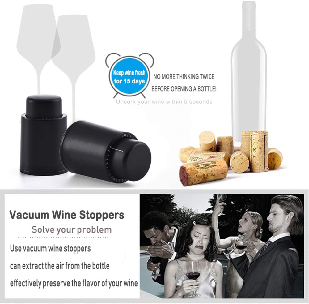 Vacuum Wine Bottle Stopper Sea - Wine Preservation Pump avis et prix