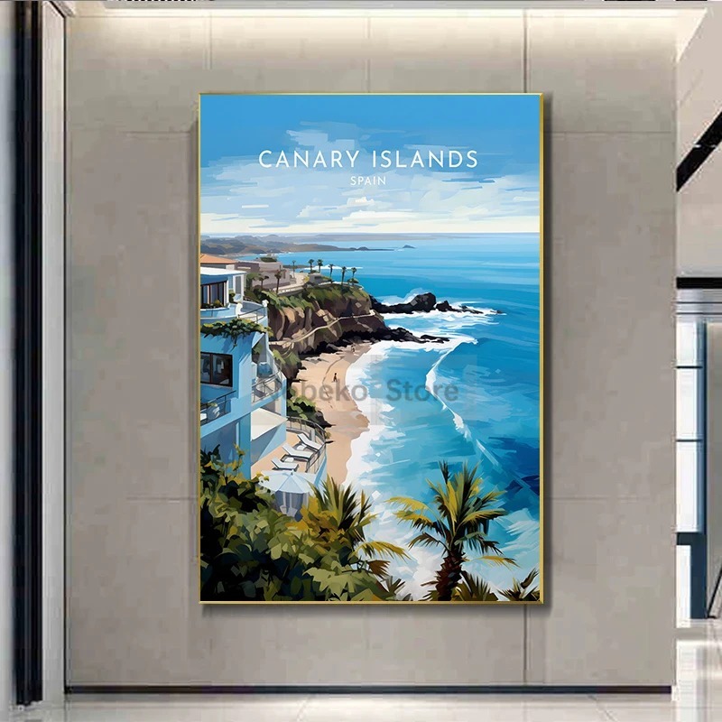 Spain Travel Poster Barcelona  - Home Barcelona avis et prix