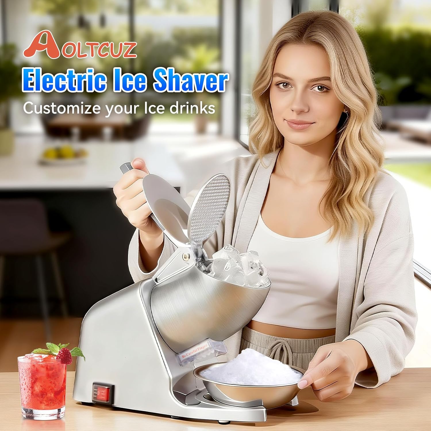 186lbs/h Dual Blade Ice Shaver - Ice Pick Pick avis et prix