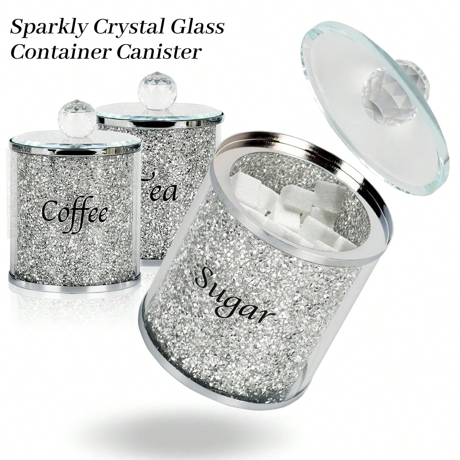 Coffee Sugar Tea Canister Set  - Home Bar Set avis et prix