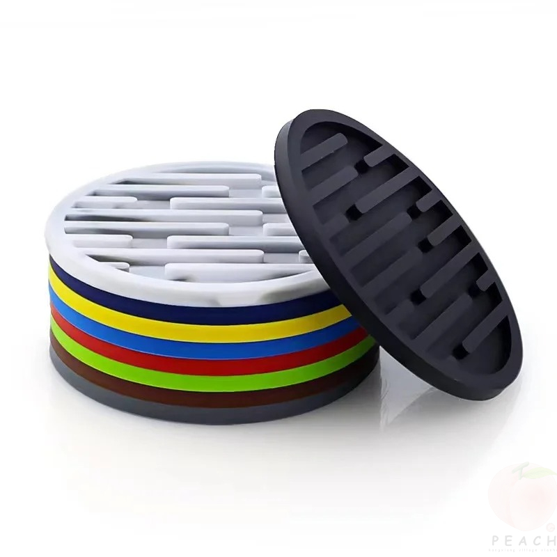 10cm Silicone Coasters Round H - Bar Mat Rubber avis et prix