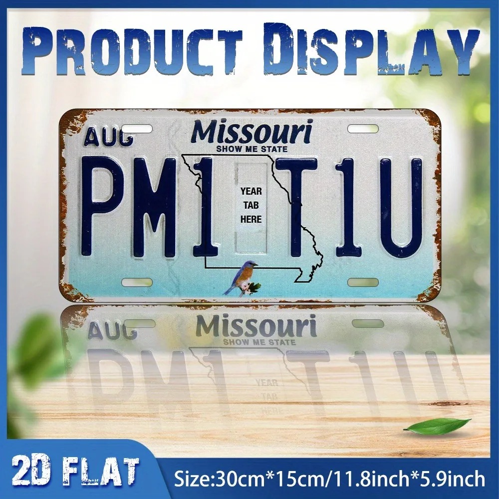 2D Flat Retro Missouri Blue Bi - Home Bar Signs avis et prix