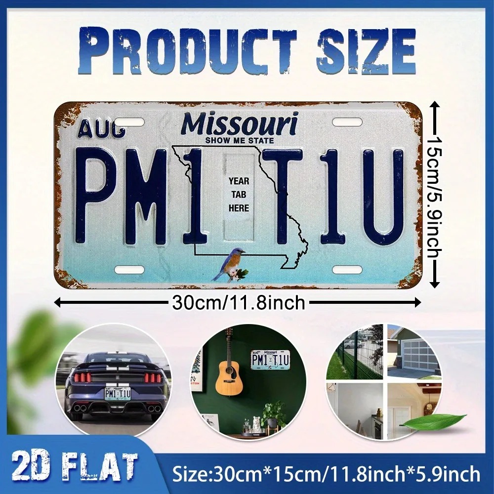 2D Flat Retro Missouri Blue Bi - Home Bar Signs avis et prix