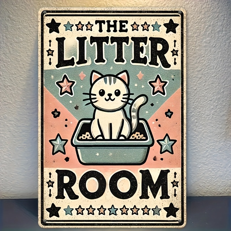 Retro Cat Litter Room Iron Met - Home Bar And Restaurant avis et prix
