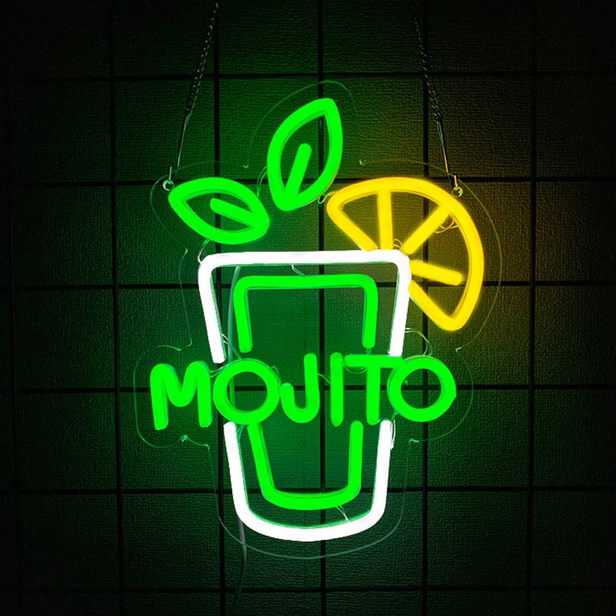 Mojito USB Neon Sign, Mint Lim - Home Bar Lounge avis et prix