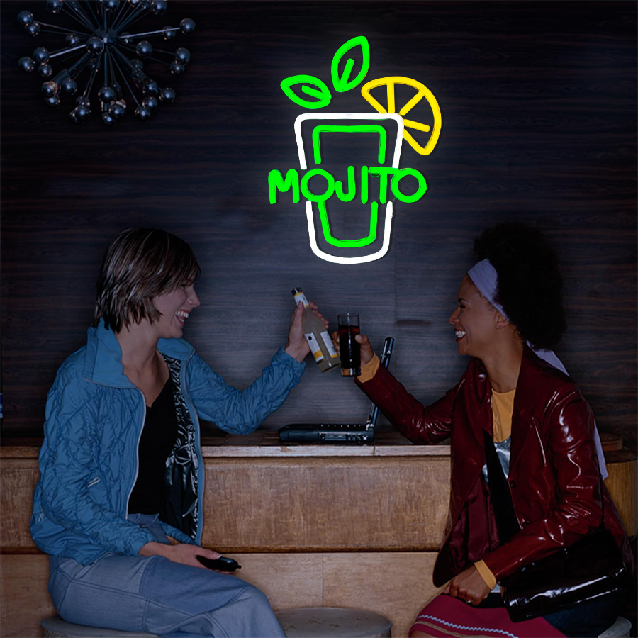 Mojito USB Neon Sign, Mint Lim - Home Bar Lounge avis et prix
