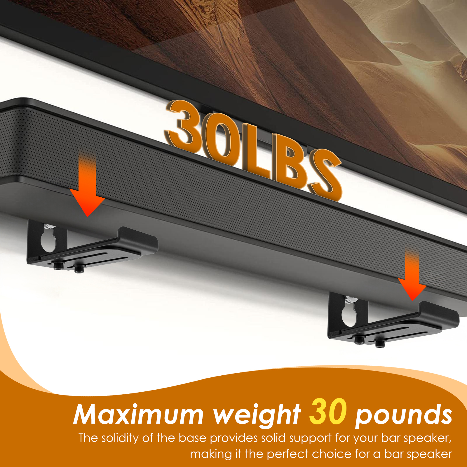 2Pcs Soundbar Speaker Stands W - Home Bar Stand avis et prix