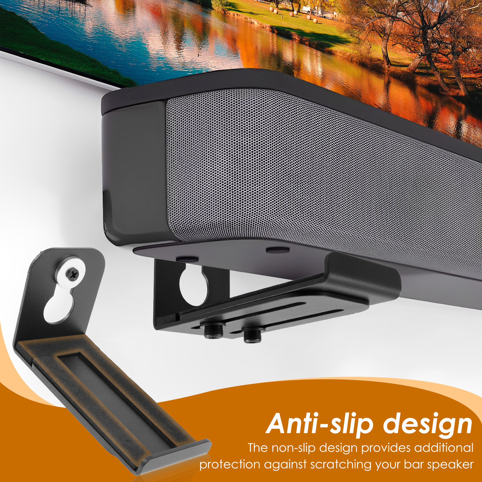 2Pcs Soundbar Speaker Stands W - Home Bar Stand avis et prix