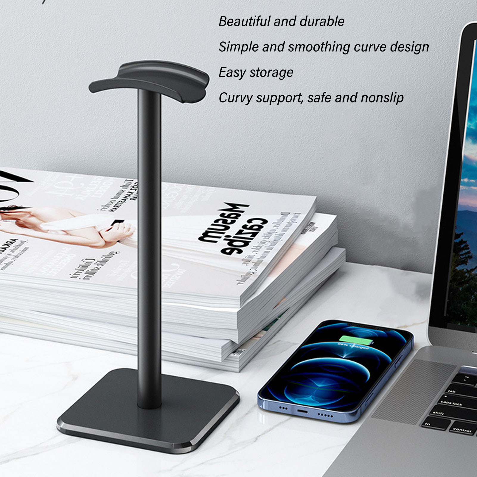 Headphone Stand Rounded Corner - Home Bar Stand avis et prix