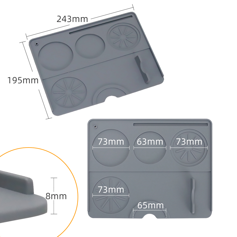 Coffee Tamper Mat Espresso Por - Bar Mat Rubber avis et prix