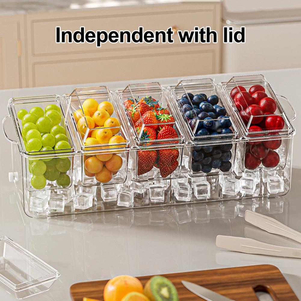 Taco Bar Serving Set for Party - Garnish Tray Set avis et prix