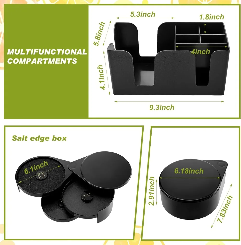 6-Compartment Garnish Tray wit - Garnish Tray Set avis et prix
