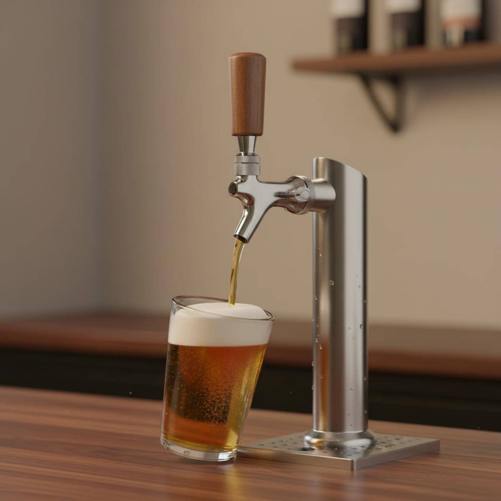 Short Wooden Beer Handle Solid - Home Bar Accessories avis et prix