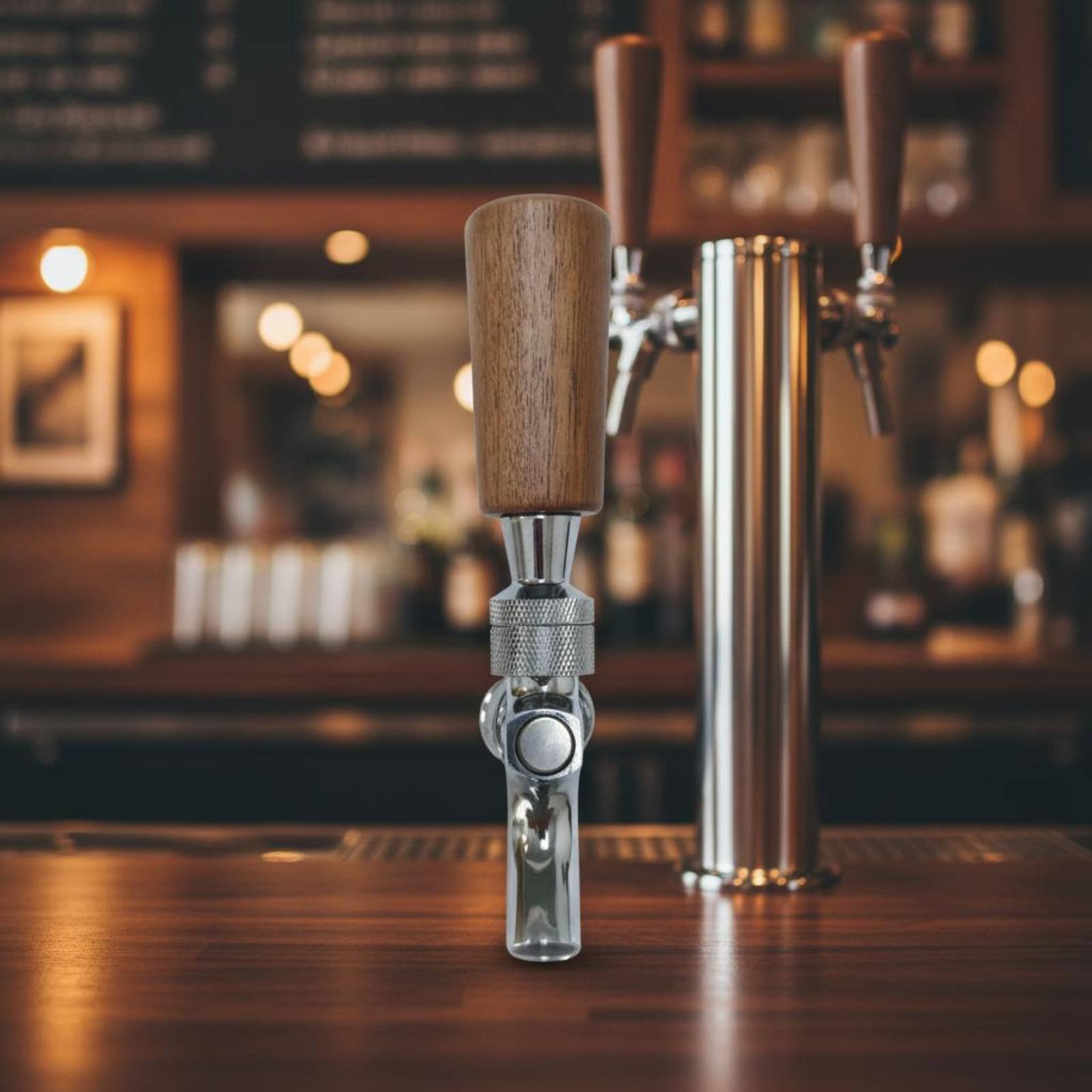Short Wooden Beer Handle Solid - Home Bar Accessories avis et prix