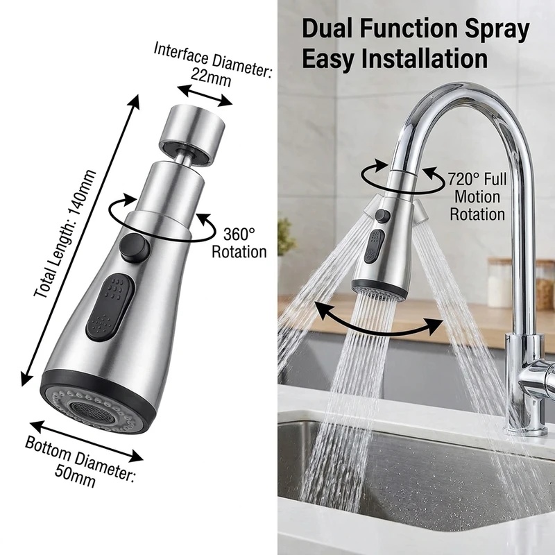 Universal 360° Rotate Kitchen  - Home Bar Sink avis et prix