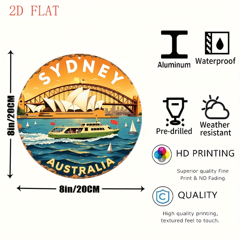 2D Metal Sign Sydney Australia - Home Bar Sydney avis et prix