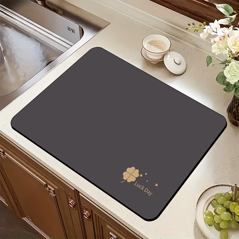 Dark Grey Clover Luck Dish Dry - Home Bar And Counter avis et prix