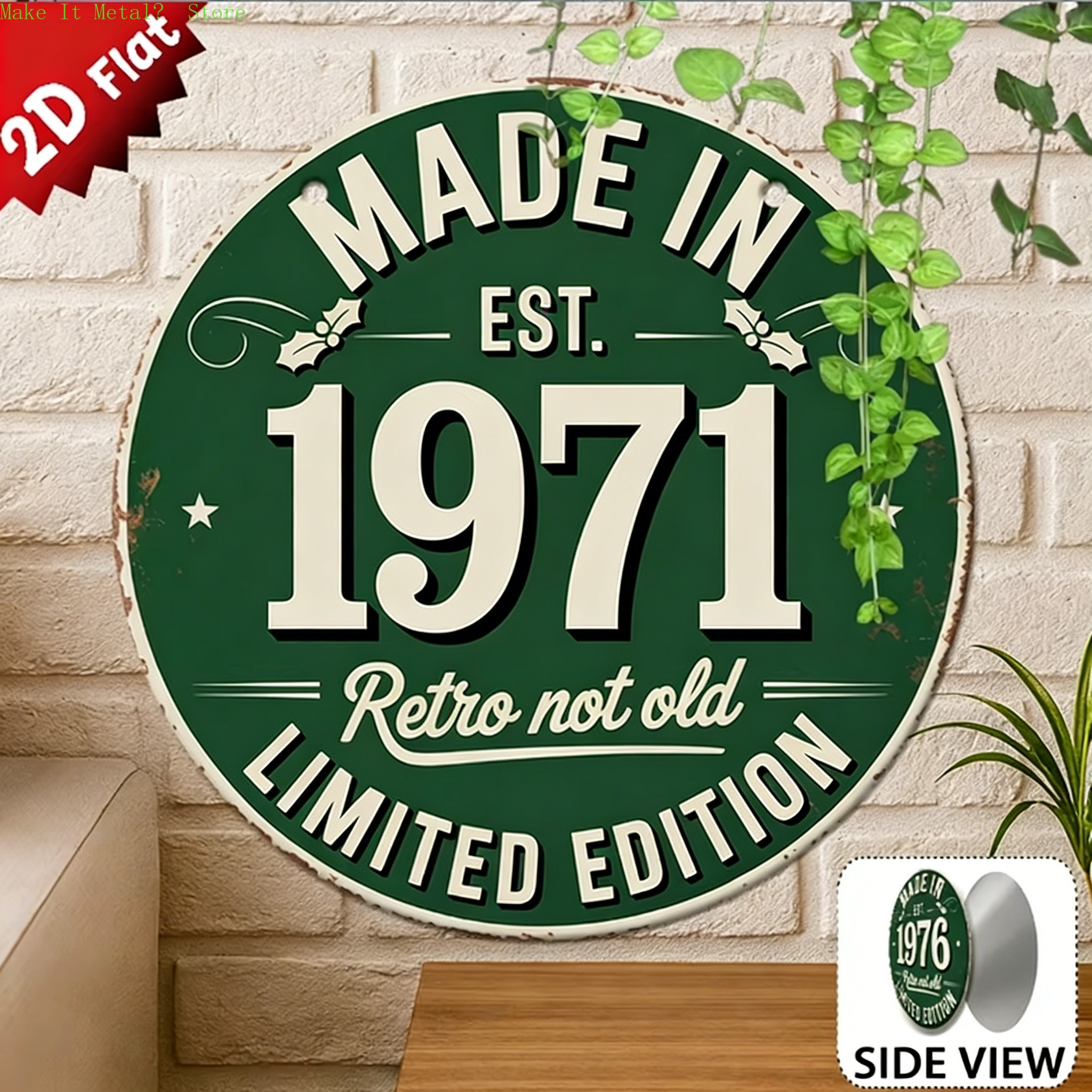 Made in 1976 Retro Not Old 2D  - Home Bar Accessories avis et prix