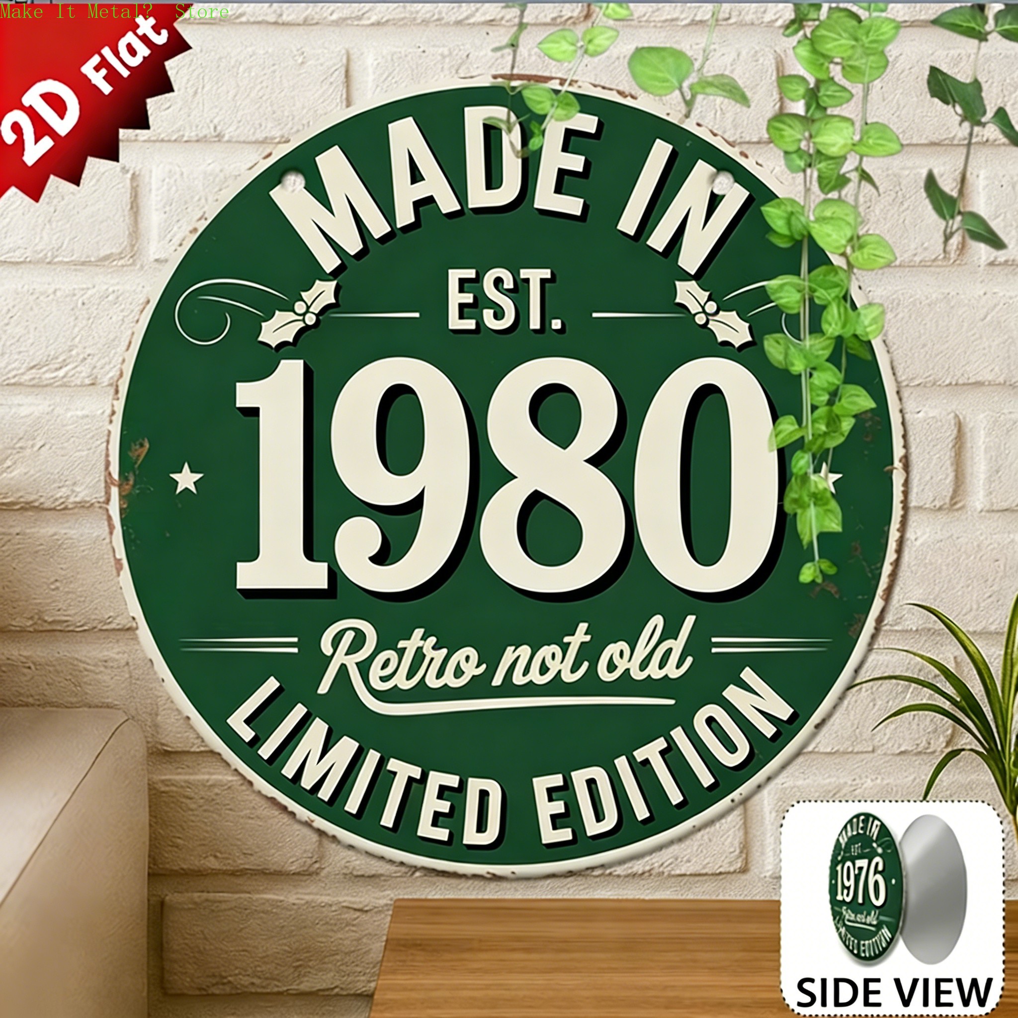 Made in 1976 Retro Not Old 2D  - Home Bar Accessories avis et prix