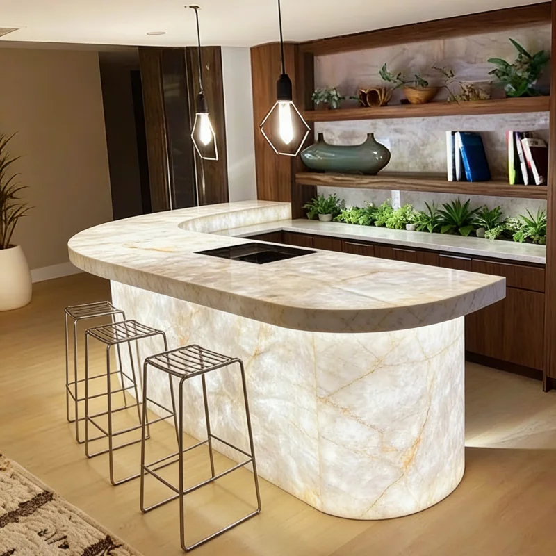 custom.Luxury Customized Solid - Home Bar And Counter avis et prix