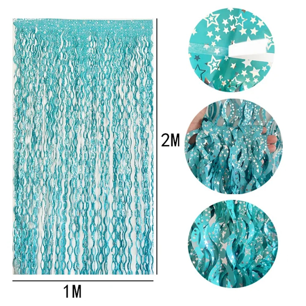 2Packs Teal Blue Pink Foil Cur - Home Bargains avis et prix
