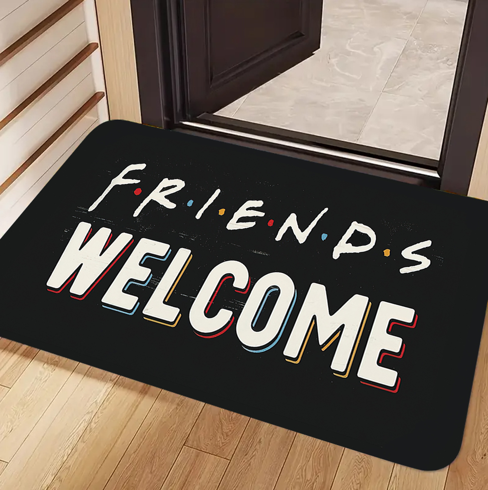 Welcome & Friends Theme Carpet - Home Bar Word avis et prix