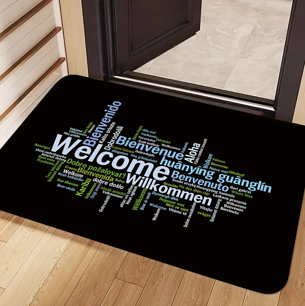 Welcome & Friends Theme Carpet - Home Bar Word avis et prix