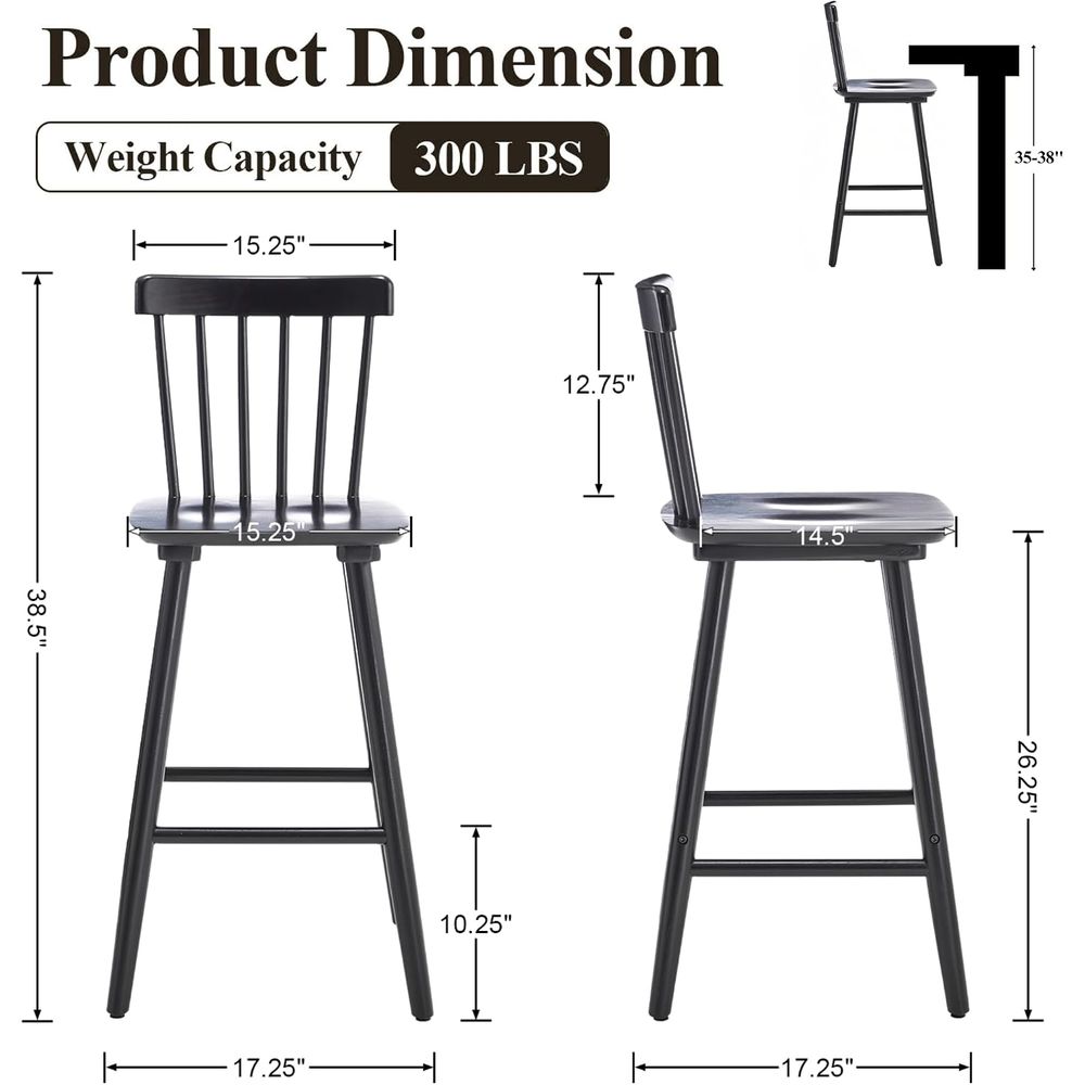Set of 4, 26 Counter Height Wo - Home Bar And Counter avis et prix